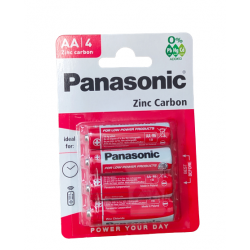 Panasonic Zinc Carbon baterie AA 4 szt.